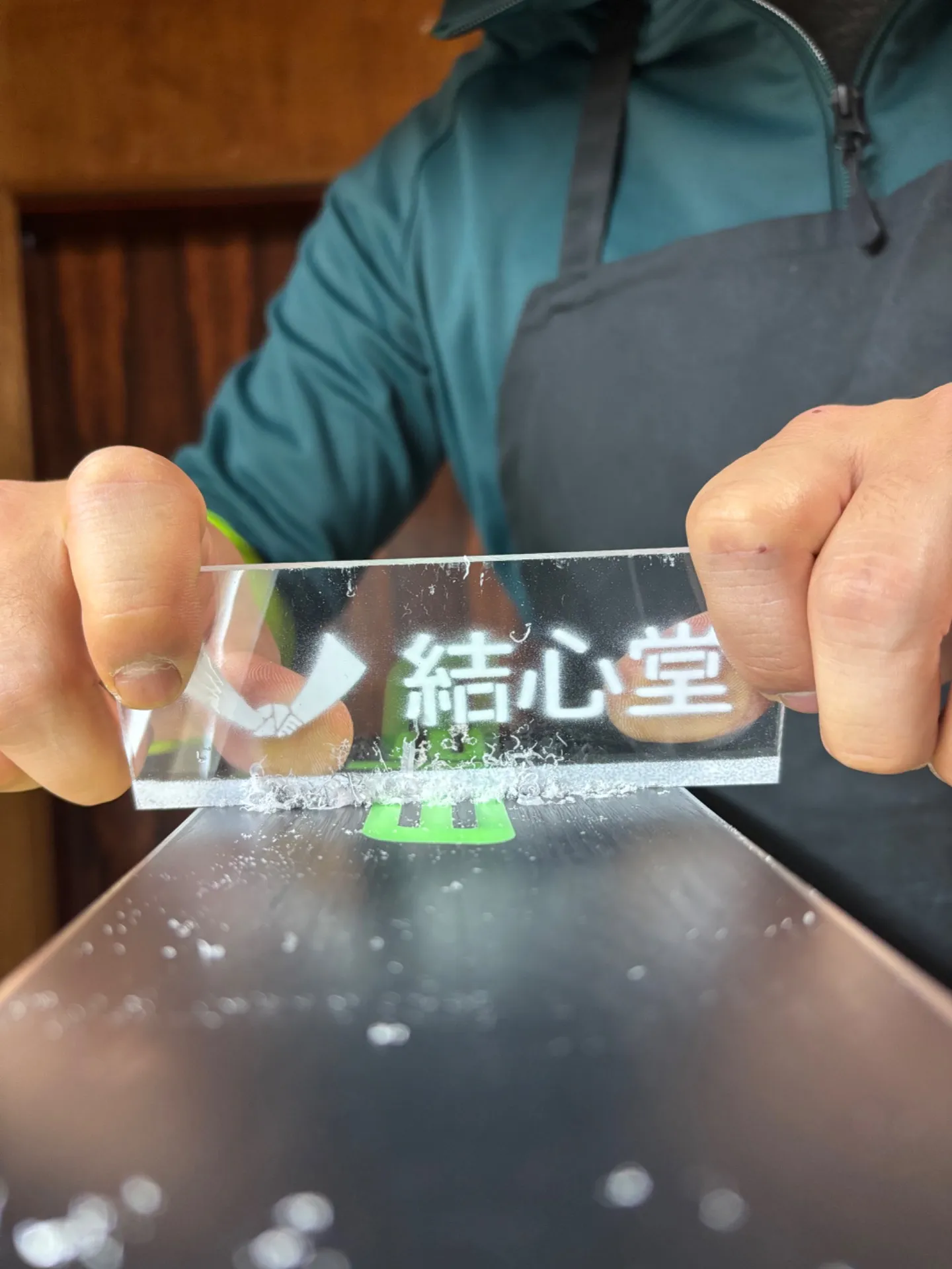 結心堂でスキー用具メンテ開始